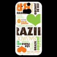 Coque HTC One M8s I love Brésil