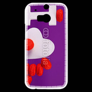 Coque HTC One M8s I love Macarons