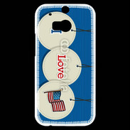 Coque HTC One M8s I love USA 5
