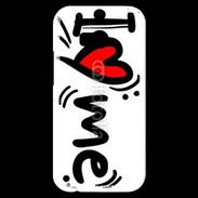 Coque HTC One M8s I love me 