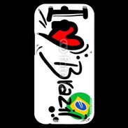 Coque HTC One M8s I love Brésil 2