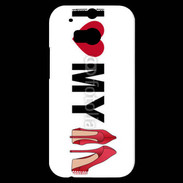 Coque HTC One M8s I love my shoes