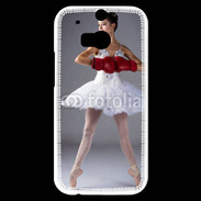 Coque HTC One M8s Danseuse classique avec gants de boxe