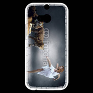 Coque HTC One M8s Danseuse avec tigre