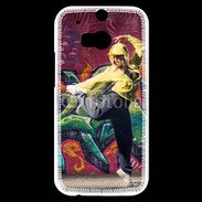 Coque HTC One M8s Street dance girl 2