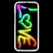 Coque HTC One M8s Love en couleur