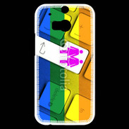 Coque HTC One M8s Lesbian keyboard
