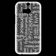 Coque HTC One M8s Mariage gay 2