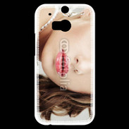 Coque HTC One M8s femme glamour pensante