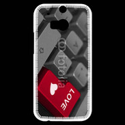 Coque HTC One M8s clavier love