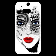 Coque HTC One M8s Visage glamour en dessin 500