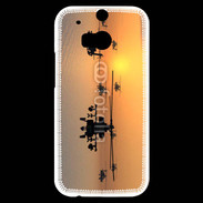 Coque HTC One M8s Hélicoptère Apache de nuit