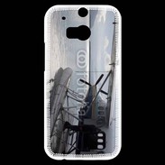 Coque HTC One M8s Hydravion noir et blanc
