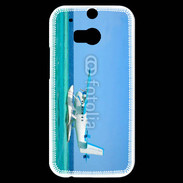 Coque HTC One M8s Hydravion au dessus de la mer turquoise