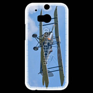 Coque HTC One M8s Avion biplan 5