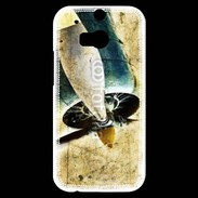 Coque HTC One M8s Vintage aviation 55