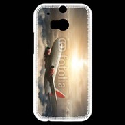 Coque HTC One M8s Avion de ligne au dessus des nuages 75
