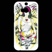 Coque HTC One M8s Tatouage Girl