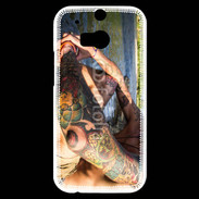 Coque HTC One M8s Tatouage homme sexy