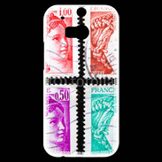 Coque HTC One M8s Timbres Français