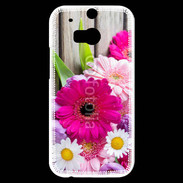 Coque HTC One M8s Bouquet de fleur sur bois