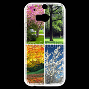 Coque HTC One M8s Arbres 4 saisons