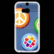 Coque HTC One M8s Hippies jean's
