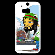 Coque HTC One M8s Rasta caractère