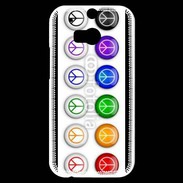 Coque HTC One M8s Love and peace 5