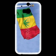 Coque HTC One M8s Drapeau cannabis 2