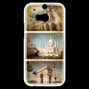 Coque HTC One M8s Vintage Paris 6