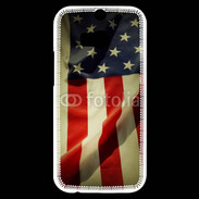 Coque HTC One M8s Vintage drapeau USA