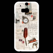 Coque HTC One M8s Vieilles lettres vintage