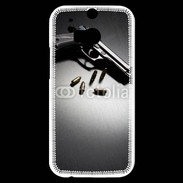 Coque HTC One M8s Pistolet et munitions