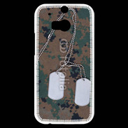 Coque HTC One M8s plaque d'identité soldat américain