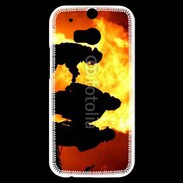 Coque HTC One M8s Pompier Soldat du feu 3