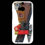 Coque HTC One M8s Fusil de chasse et couteau