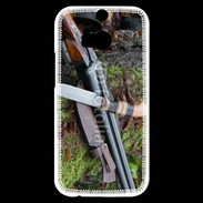 Coque HTC One M8s Fusil de chasse et couteau 2