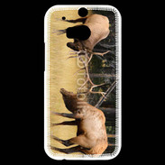 Coque HTC One M8s Combat de cerf