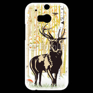 Coque HTC One M8s Illustration de cerf 5