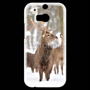 Coque HTC One M8s Cerf et biche en troupeau