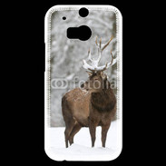 Coque HTC One M8s Cerf en hiver 55