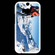 Coque HTC One M8s Skieuse en montagne extrême 5