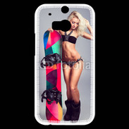 Coque HTC One M8s Snowboard Sexy