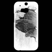 Coque HTC One M8s Dessin de taureau de corrida