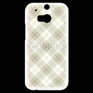 Coque HTC One M8s Effet écossais beige clair