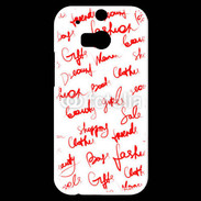 Coque HTC One M8s Fashion mots