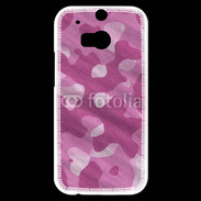 Coque HTC One M8s Camouflage rose