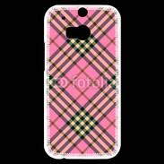 Coque HTC One M8s Déco fashion rose et marron
