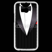 Coque HTC One M8s Illustration smoking noir rayé